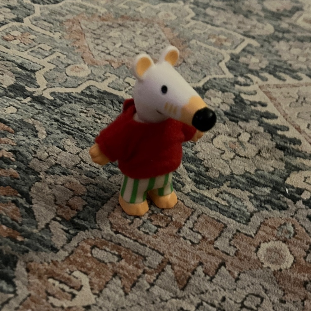Maisy Mouse Red and Green Striped Toy Figure